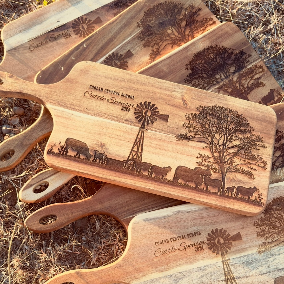 Acacia Wood Paddle Board | Custom Engraving