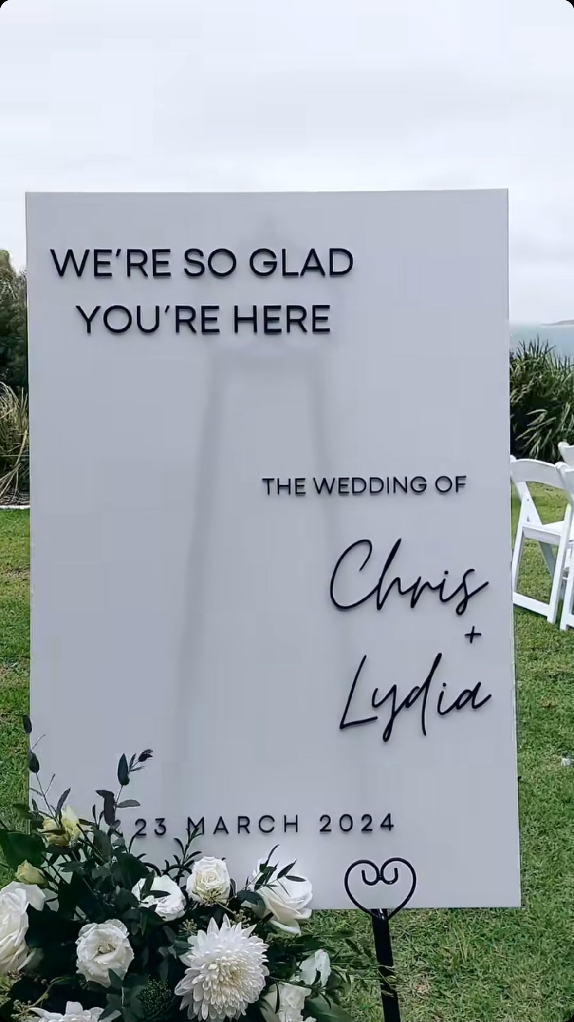 Acrylic Event Sign - A1