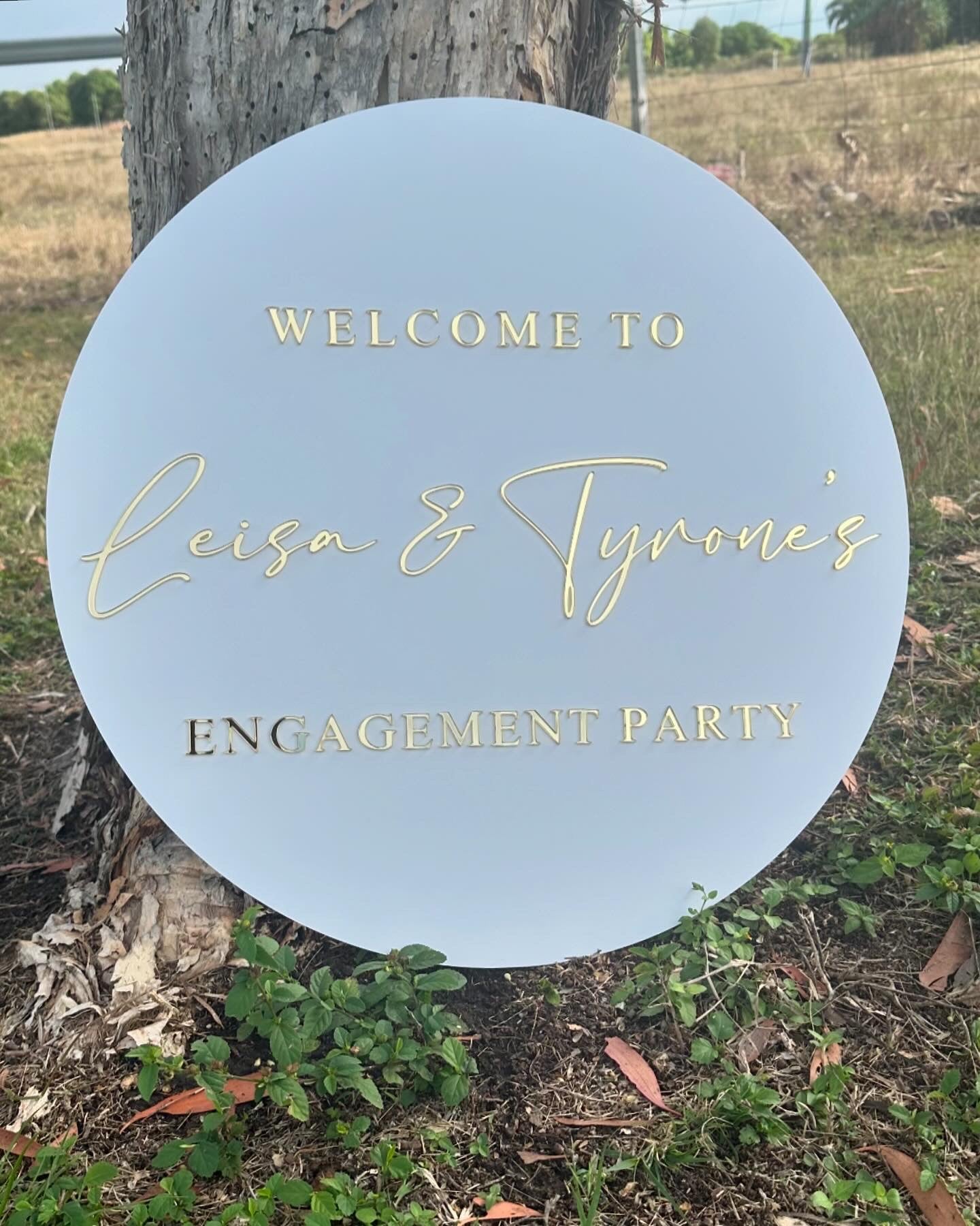 Round Acrylic Sign - Custom
