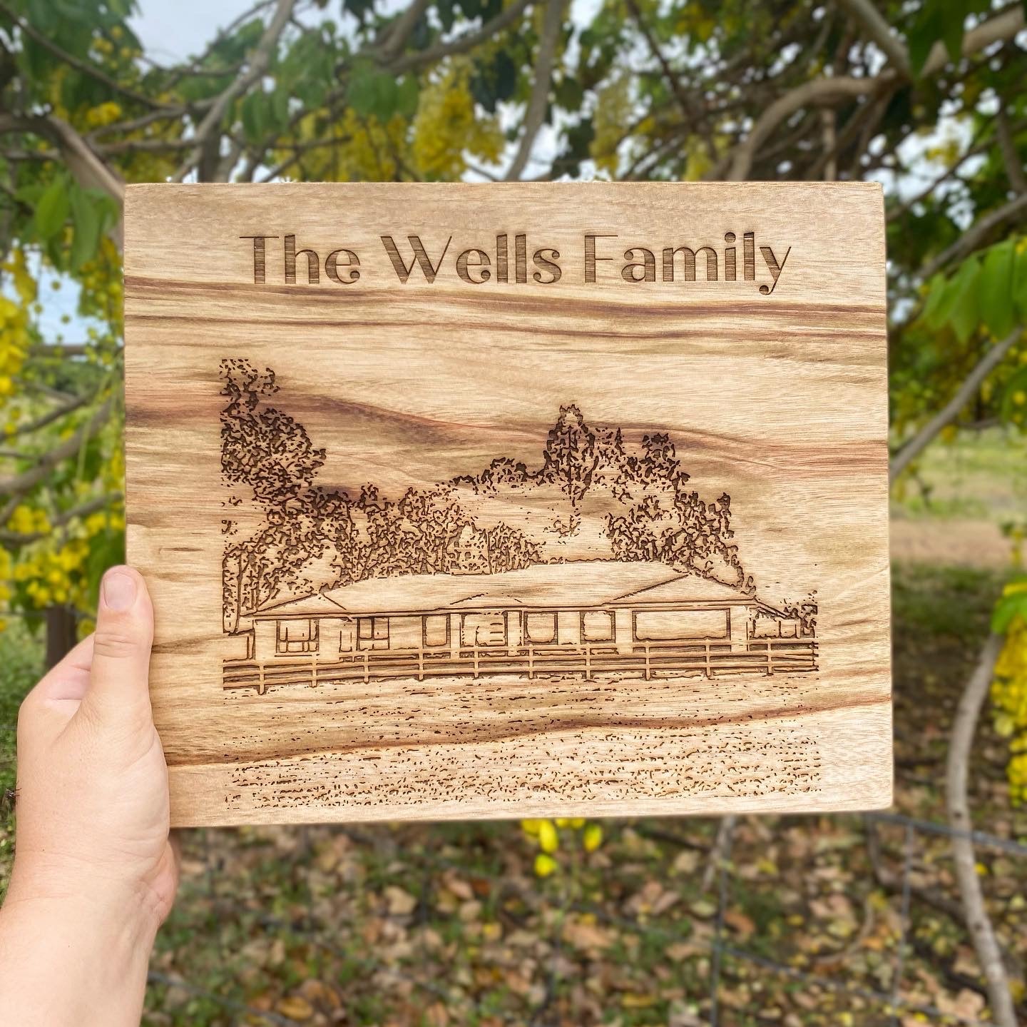 Rectangle Serving Board | Custom engraved | 100% Antibacterial - Made In Australia