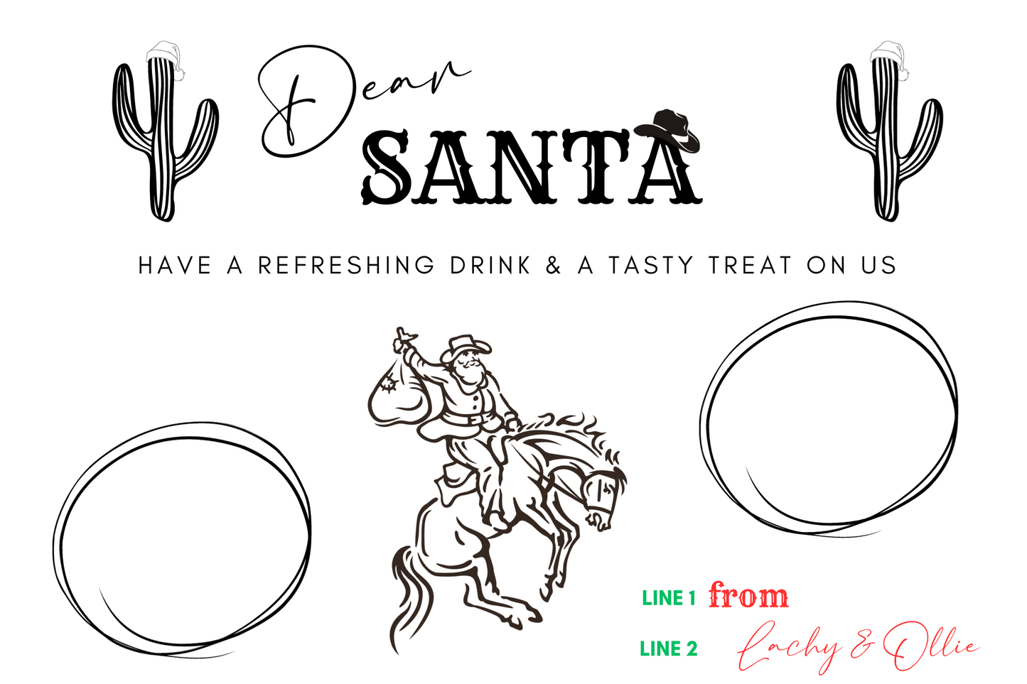 Western Santa Board - Personalised