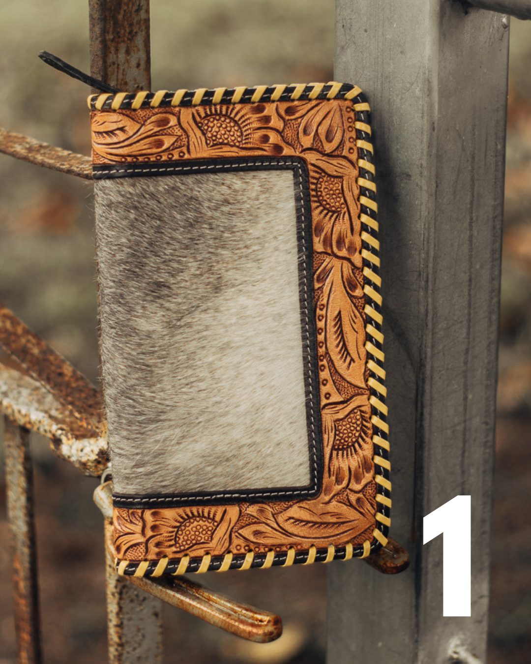 SALLY - Zip Hair On Hide Wallet