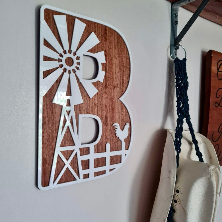 Farmhouse Wall Letters