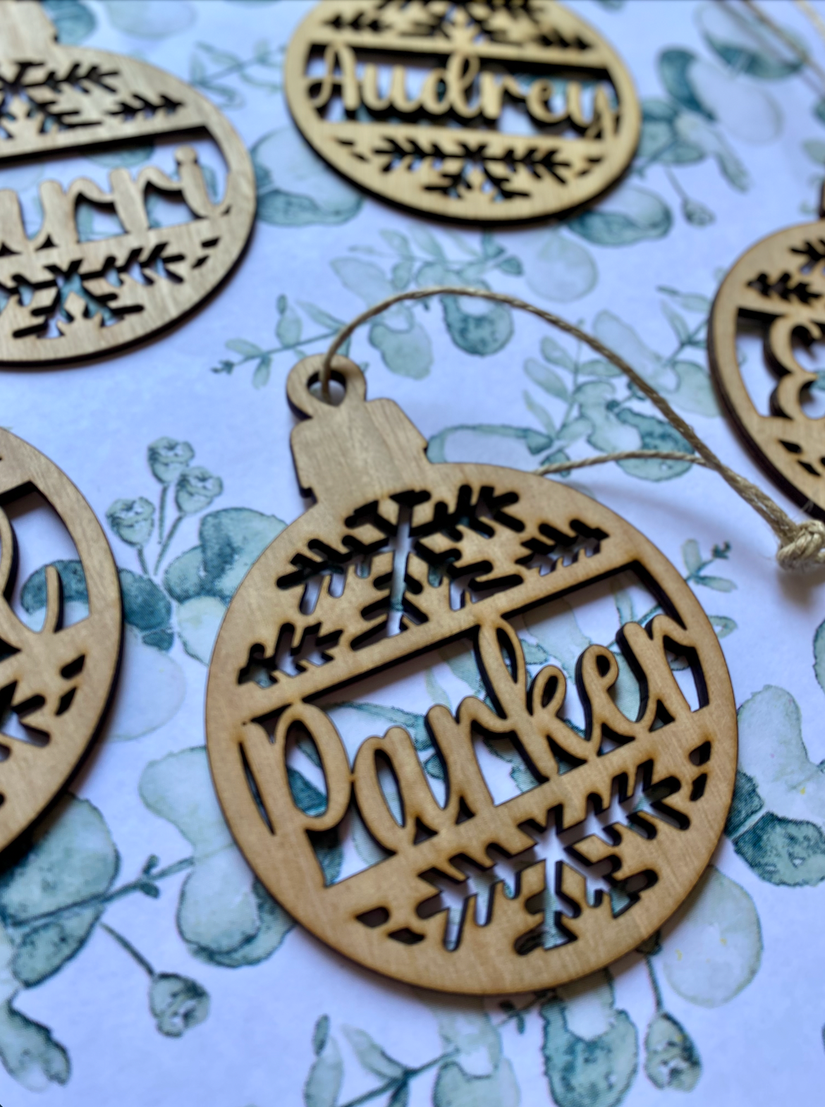 Wooden Personalised Bauble | Personalised Christmas Ornament