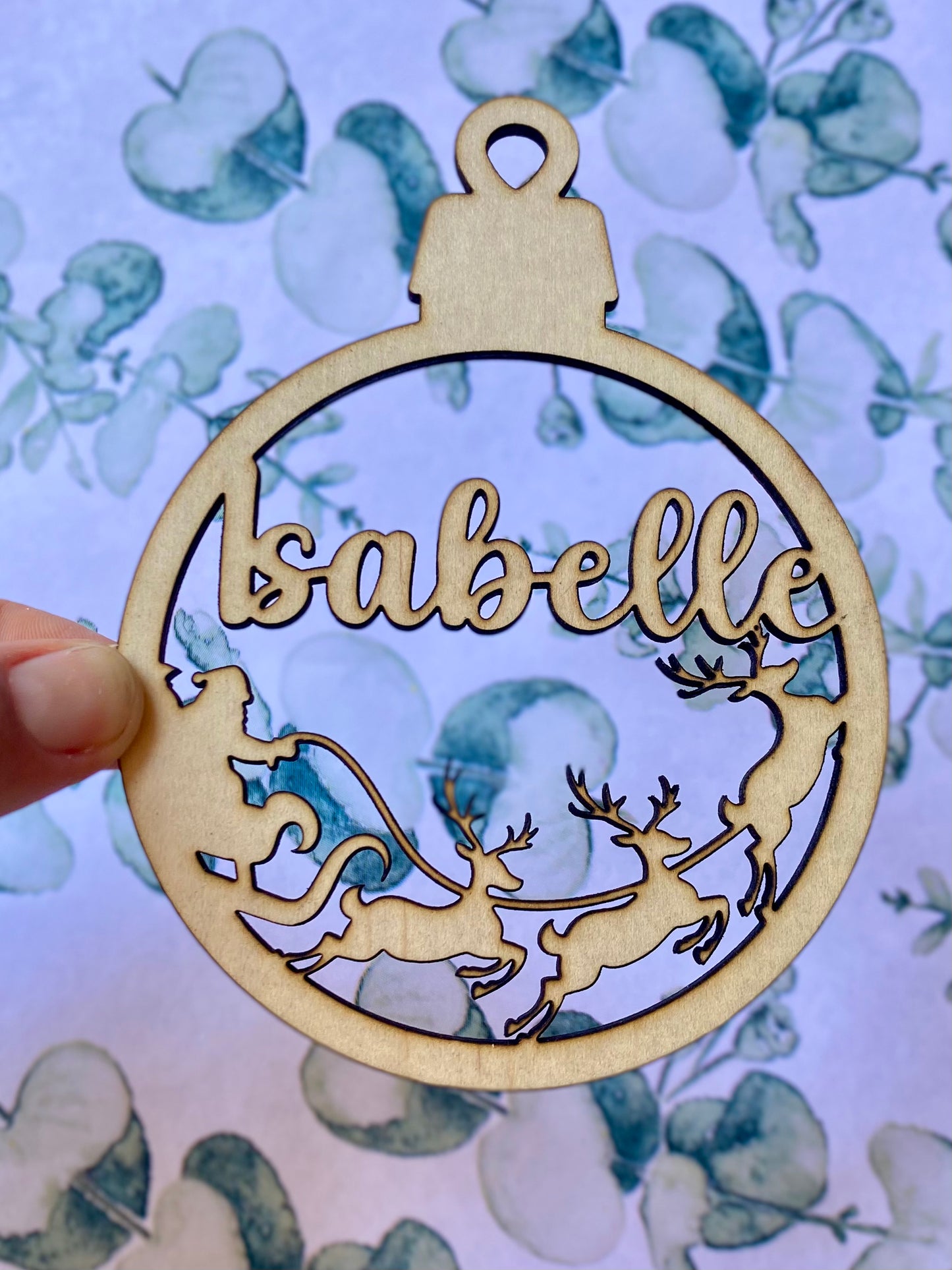 Wooden Personalised Bauble | Personalised Christmas Ornament