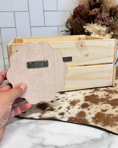 Personalised Magnetic Christmas Eve Box / Santa Delivery Crate – Wooden Gift Box