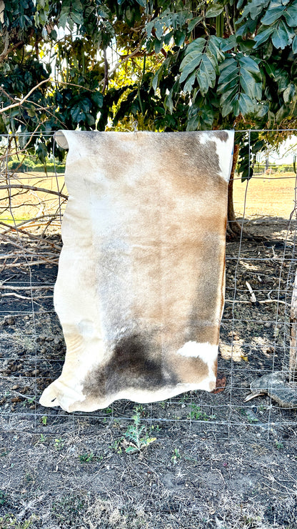 Engraved Half Cowhide Wedding Sign