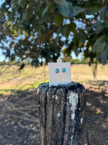 The Desert Sky| 925 Sterling Silver Square Stud Earrings