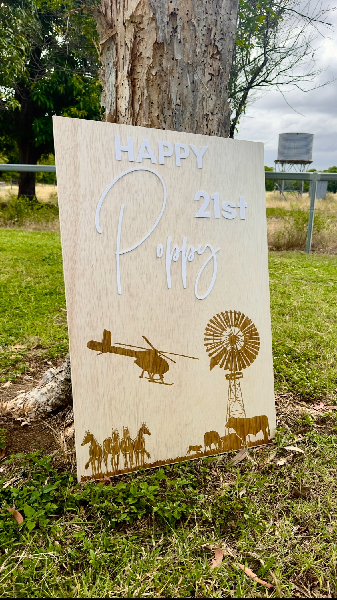 Wooden Event Sign - A1 Size