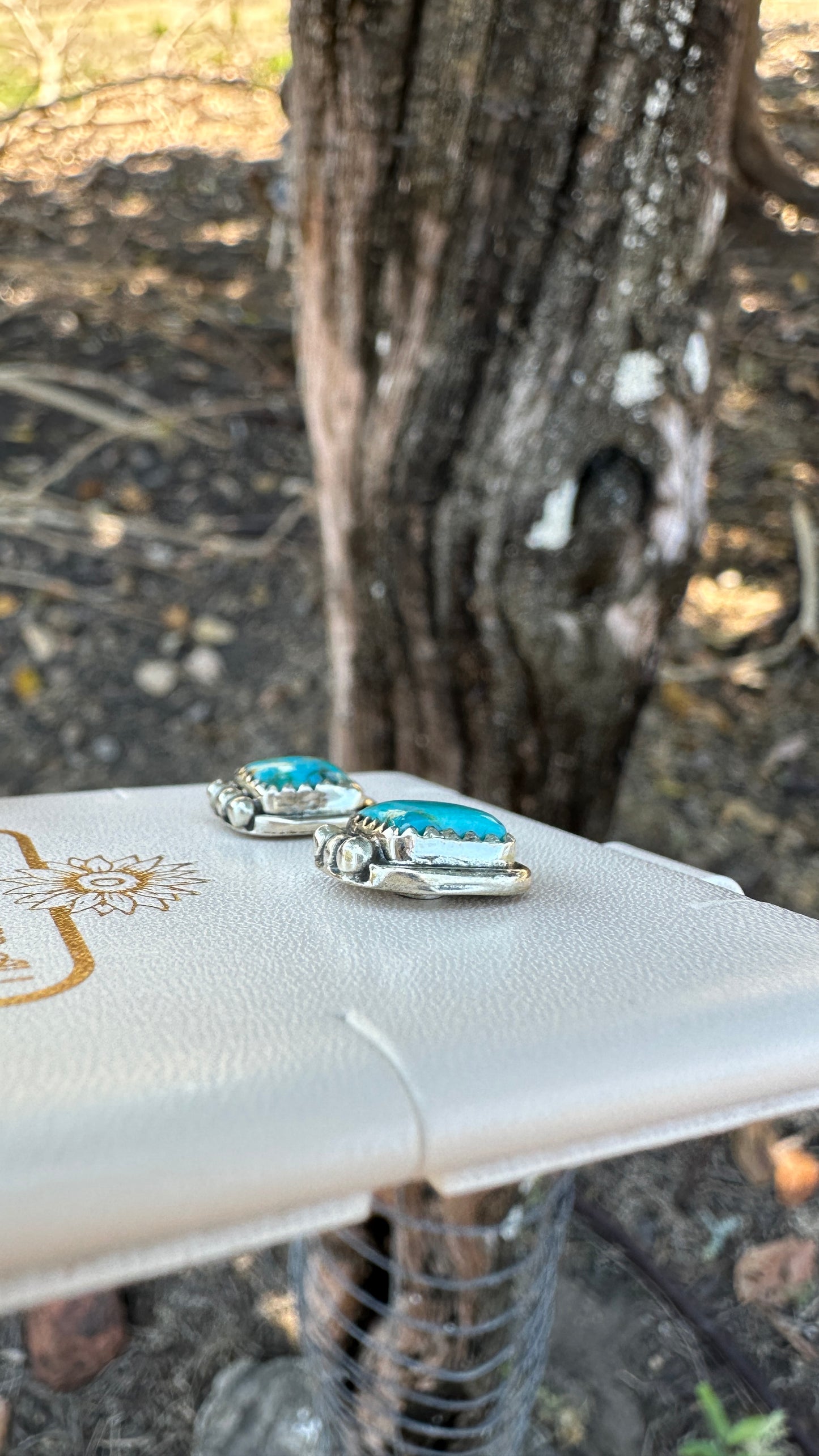 The Desert Sky| 925 Sterling Silver Square Stud Earrings