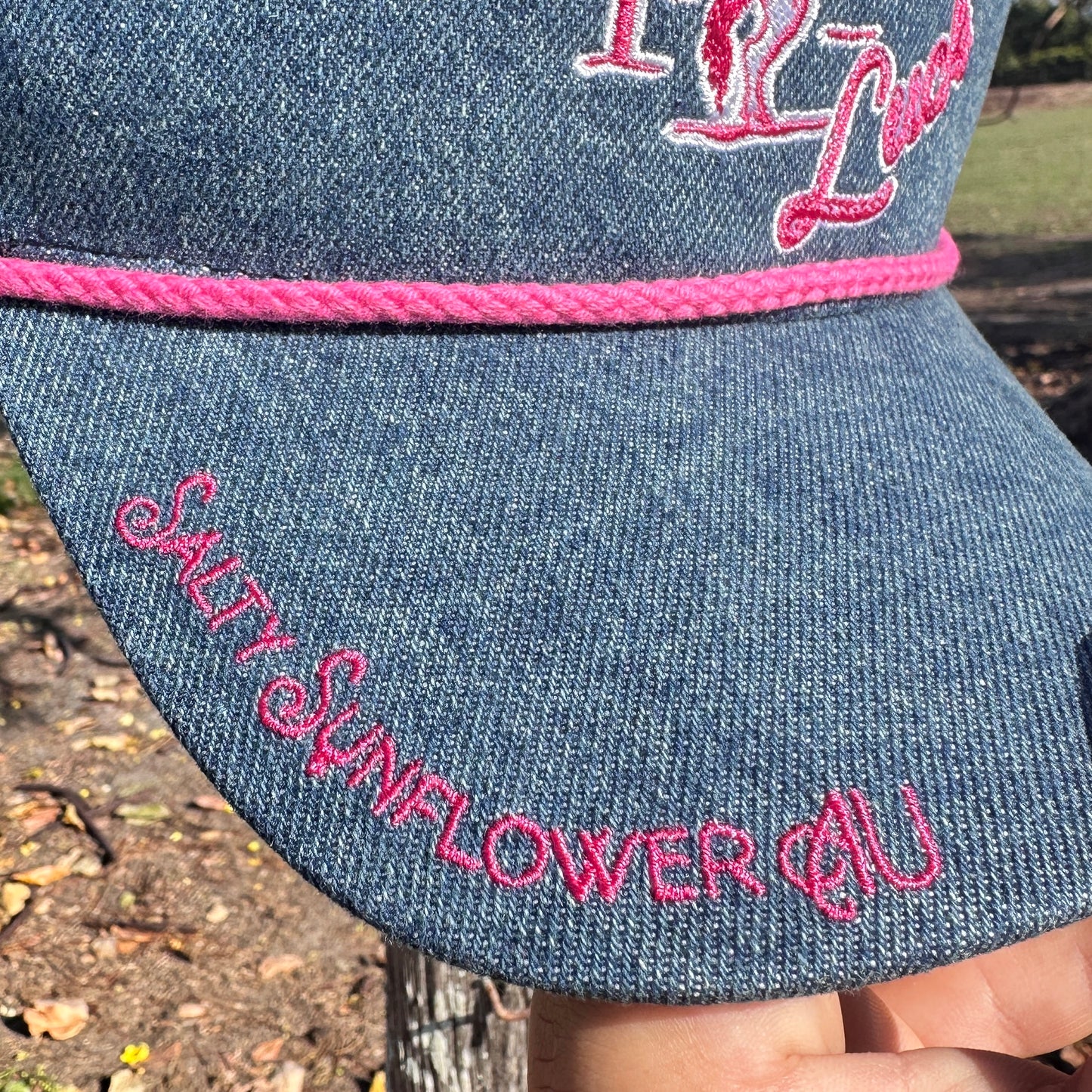 Cowgirls Have All The Luck – Denim Trucker Cap | Salty Sunflower AU
