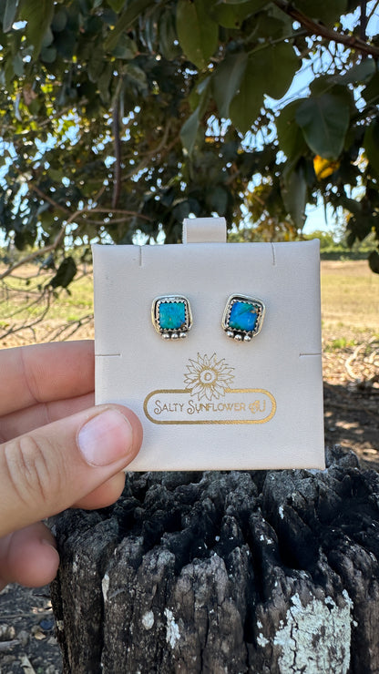 The Desert Sky| 925 Sterling Silver Square Stud Earrings