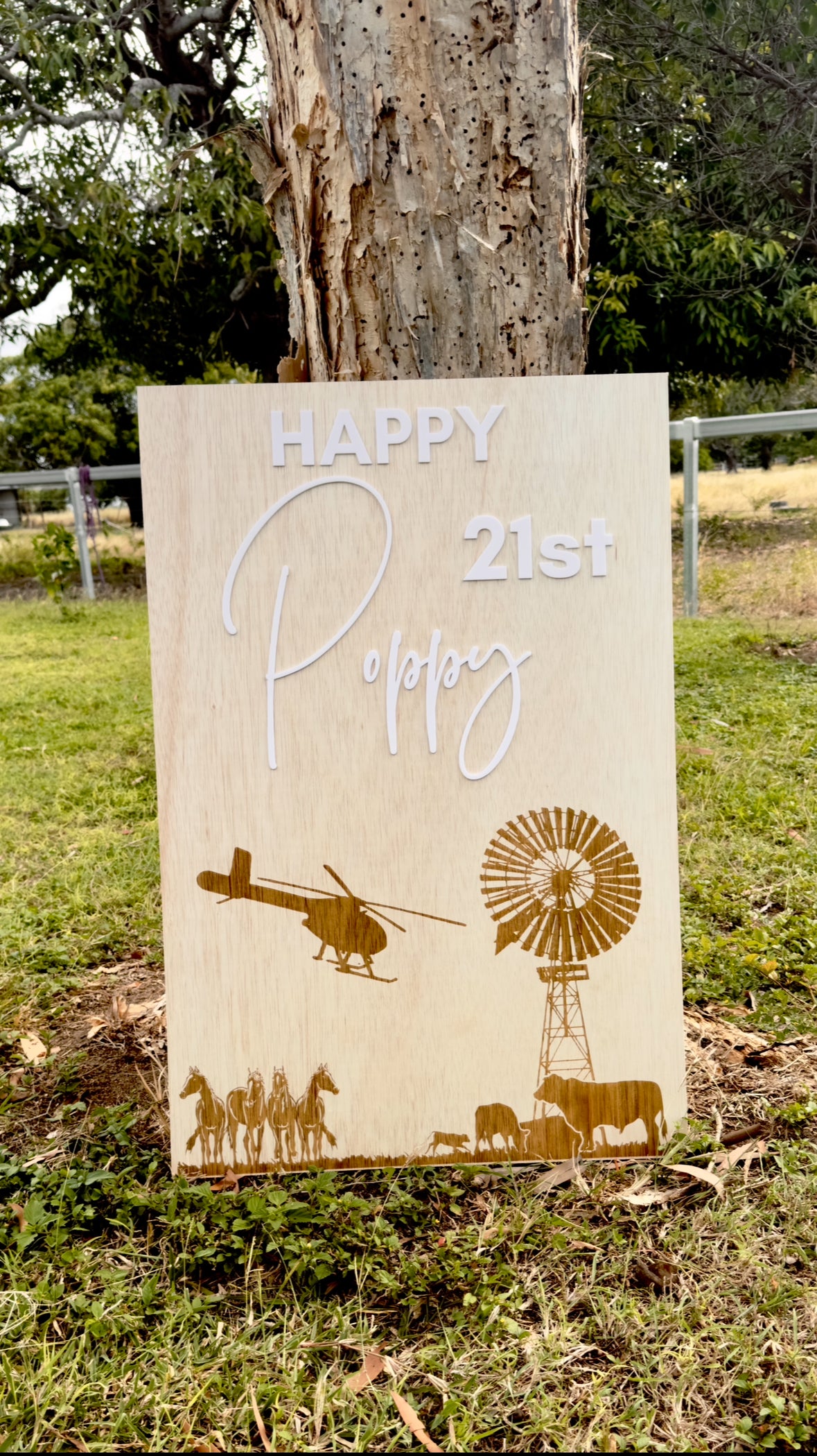 Wooden Event Sign - A1 Size