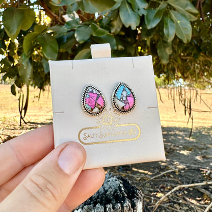 The Desert Bloom| 925 Sterling Silver| Teardrop Earring