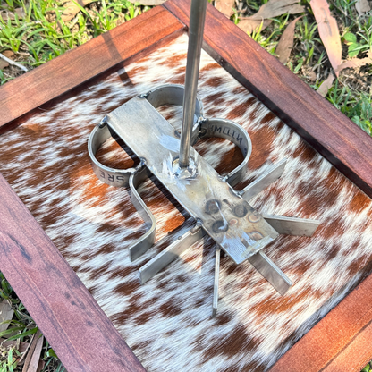 Custom Wedding Branding Iron & Cowhide Ceremony Branding Board