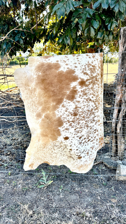 Engraved Half Cowhide Wedding Sign