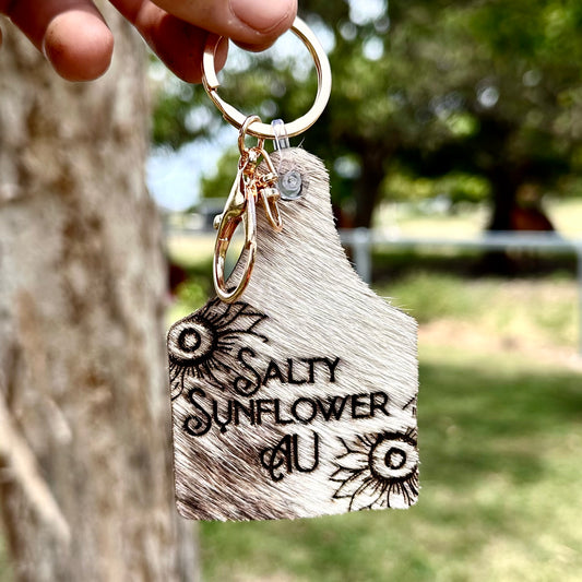 Salty Sunflower - key chain