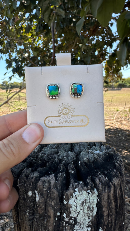 The Desert Sky| 925 Sterling Silver Square Stud Earrings
