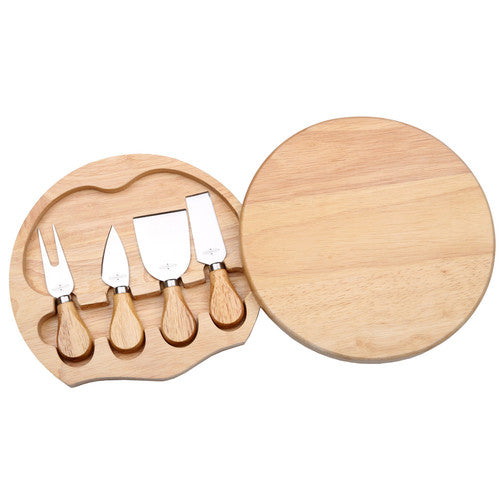 4 Piece Small Cheese Knife & Board Set | Personalised
