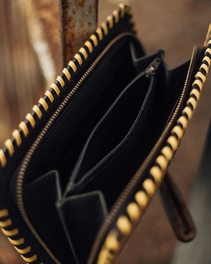 SALLY - Zip  Hair On Hide Wallet