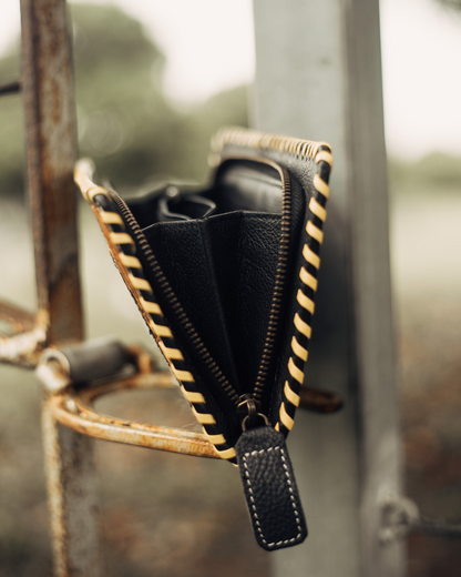 SALLY - Zip  Hair On Hide Wallet