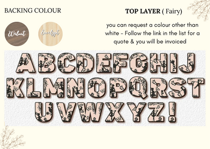 Fairy Wall Letters | Wall plaque