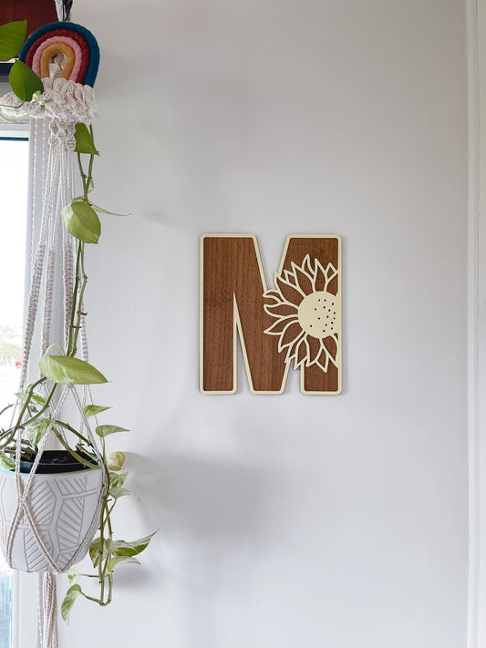 Sunflower Wall Letters | Wall Plaques