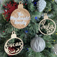 Wooden Personalised Bauble |  Personalised Christmas Ornament
