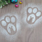 Bunny Footprint Stencil | Easter Decoration